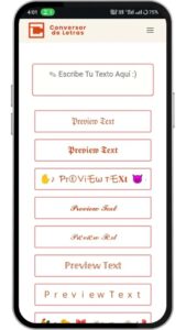 convertidor de letra